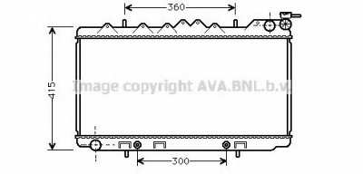 AVA QUALITY COOLING dn2097 -  Радиатор, охлаждение двигателя